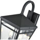 Seager 2 Light 16.13 inch Textured Black Outdoor Wall Sconce